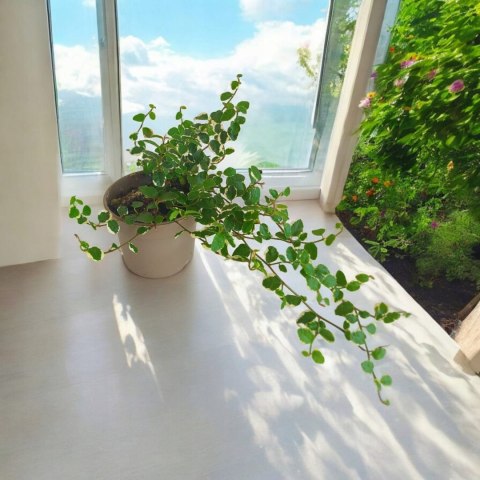 Ficus Pumila Figowiec pnący Pełzający do Terrarium Lasu w Słoiku szkle Ficus Pumila Figowiec pnący Pełzający do Terrarium Lasu w Słoiku szkle