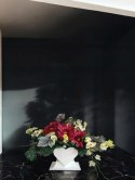 Kompozycja Sztuczna na Grób Pomnik Cmentarz Stroik Ikeban Betonowa doniczka